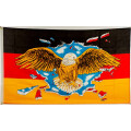 Flagge 90 x 150 : Deutschland mit breitem Adler