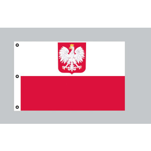 Riesen-Flagge: Polen mit Adler 150cm x 250cm