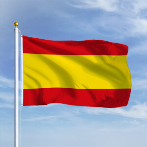 Premiumfahne Spanien ohne Wappen