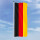 Hochformats Fahne Deutschland 80x200 cm seitliche Karabiner