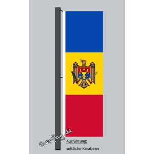 Hochformats Fahne Moldau