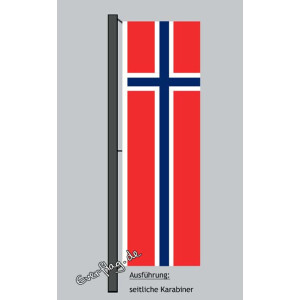 Hochformats Fahne Norwegen