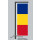 Hochformats Fahne Rumänien