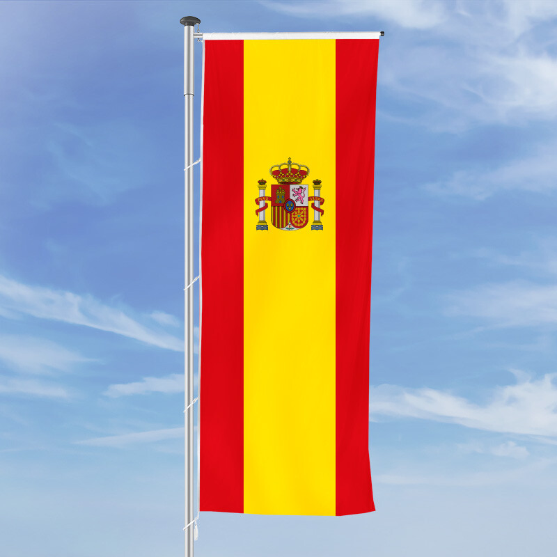 Hochformats Fahne Spanien mit Wappen, 59,00 €