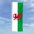 Hochformats Fahne Wales
