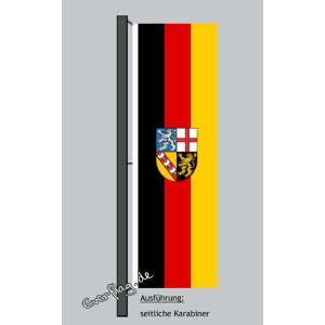 Hochformats Fahne Saarland
