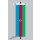 Banner Fahne Aserbaidschan 80x200 cm ohne Ringbandsicherung