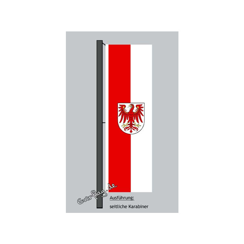 Hochformats Fahne Brandenburg mit Wappen, 59,00 €