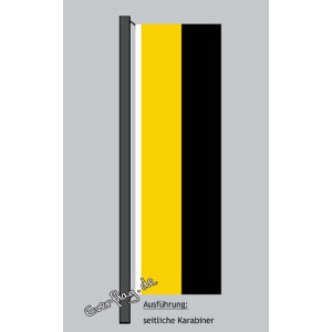 Hochformats Fahne Sachsen-Anhalt o. Wappen