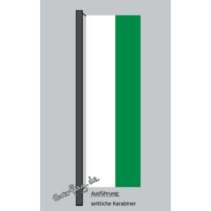 Hochformats Fahne Sachsen o. Wappen