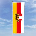 Hochformats Fahne Kärnten mit Wappen