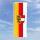Hochformats Fahne Kärnten mit Wappen