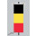 Banner Fahne Belgien 80x200 cm ohne Ringbandsicherung