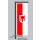 Hochformats Fahne Vorarlberg mit Wappen