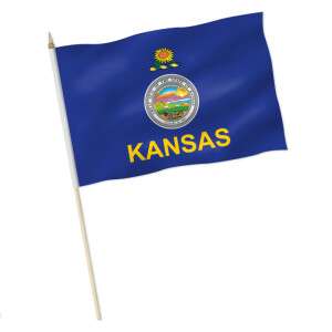Stock-Flagge : Kansas / Premiumqualität