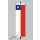 Banner Fahne Chile 80x200 cm ohne Ringbandsicherung