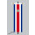 Banner Fahne Costa Rica mit Wappen 80x200 cm ohne Ringbandsicherung