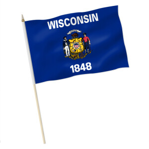 Stock-Flagge : Wisconsin / Premiumqualität