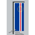 Hochformats Fahne Kap Verde