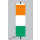 Banner Fahne Elfenbeinküste Cote d`Ivoire 80x200 cm ohne Ringbandsicherung