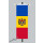Banner Fahne Moldau 80x200 cm ohne Ringbandsicherung
