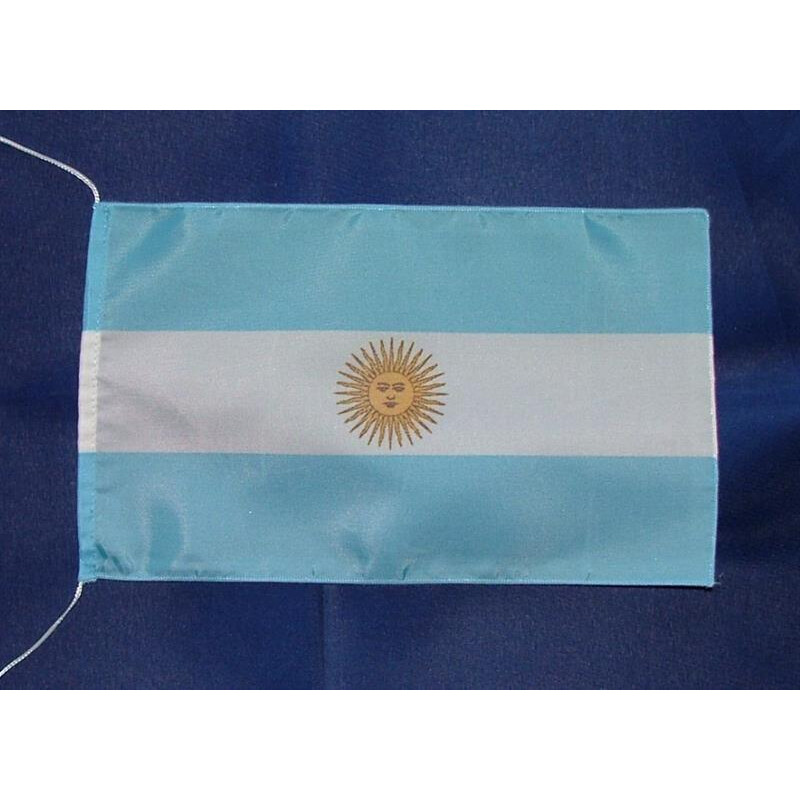 Argentinien Tischflagge 15x25cm Profi Qualität Tischfahne Autoflagge Bootsflagge