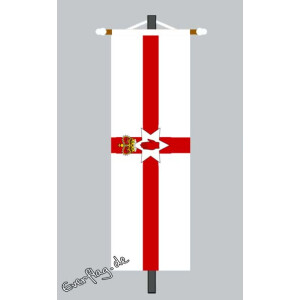 Banner Fahne Nordirland 80x200 cm ohne Ringbandsicherung