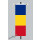 Banner Fahne Rumänien 80x200 cm ohne Ringbandsicherung