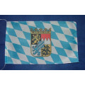 Tischflagge 15x25 Bayern Raute mit Wappen