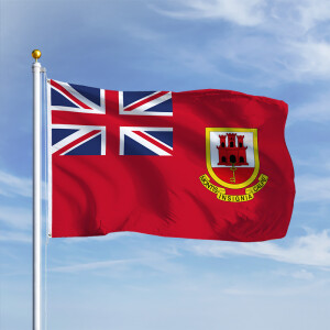 Premiumfahne Gibraltar Handel
