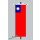 Banner Fahne Taiwan 80x200 cm ohne Ringbandsicherung