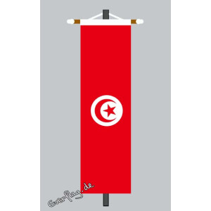 Banner Fahne Tunesien 80x200 cm ohne Ringbandsicherung