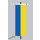 Banner Fahne Ukraine 80x200 cm ohne Ringbandsicherung