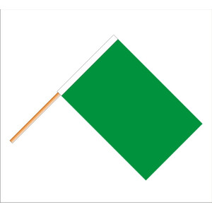 Motorsportflagge: grün