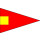 Signalflagge Hilfsstander 4 30x24 cm