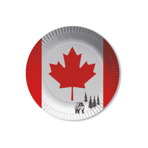 Kanada mit Bär - Teller