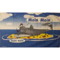 Flagge 90 x 150 : Moin Moin liegender Seehund