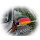 Autospiegelflaggen : Deutschland 2 Stück