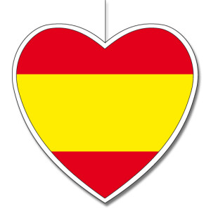 Deckenhänger Spanien Herz, 15 cm