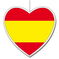 Deckenhänger Spanien Herz, 15 cm