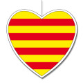 Deckenhänger Katalonien Herz, 29 cm