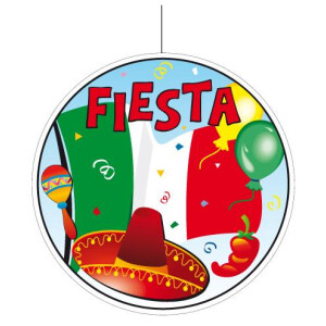 Deckenhänger Mexico, Fiesta mit Flagge