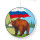 Deckenhänger Russland, Bär mit Flagge