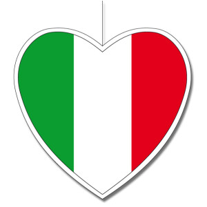 Deckenhänger Italien Herz, 15 cm
