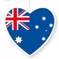 Deckenhänger Australien Herz, 15 cm