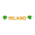 Buchstabenkette : Irland mit Kleebl&auml;ttern