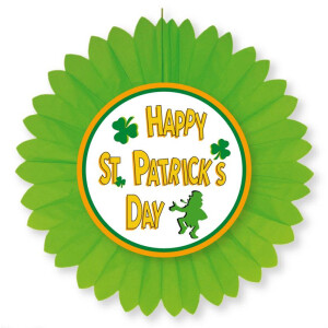 Dekofächer Irland, Happy St. Patricks Day, einseitig, 60 cm