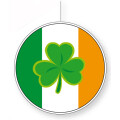 Deckenhänger Irlandflagge mit Kleeblatt
