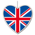 Deckenhänger GB, Großbritannien Herz, 29 cm