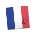 Party-Servietten Frankreich mit Eiffelturm
